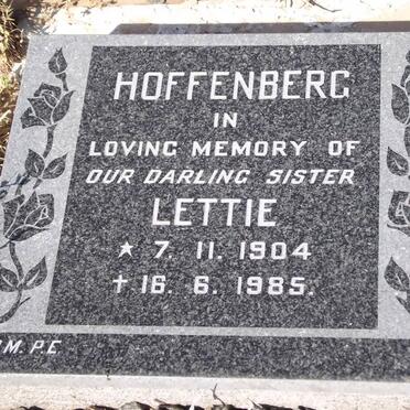 HOFFENBERG Lettie 1904-1985