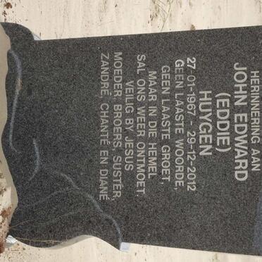 HUYGEN John Edward 1967-2012