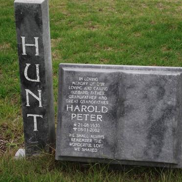 HUNT Harold Peter 1930-2002