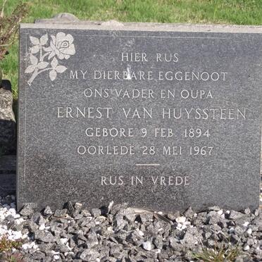 HUYSSTEEN Ernest, van 1894-1967