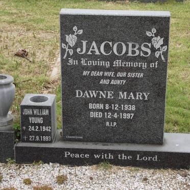 JACOBS Dawne Mary 1938-1997 :: YOUNG John William 1942-1993