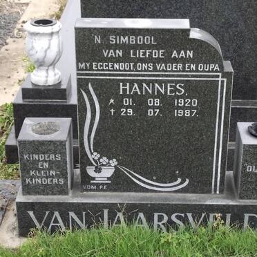 JAARSVELDT J.P.C., van 1920-1987