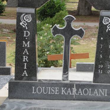 KARAOLANI  D. Maria Louise 1951-2001