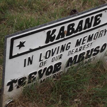 KABANE Trevor Mbuso 1956-2000