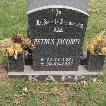 KAPP Petrus Jacobus 1925-1997