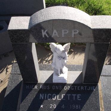 KAPP Nicolette 1981-1981