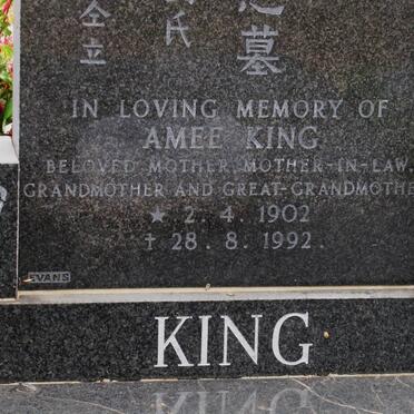KING Amee 1902-1992