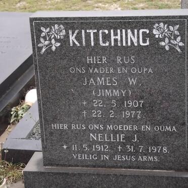 KITCHING James W. 1907-1977 &amp; Nellie J. 1912-1978