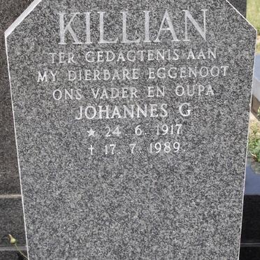 KILLIAN Johannes G. 1917-1989