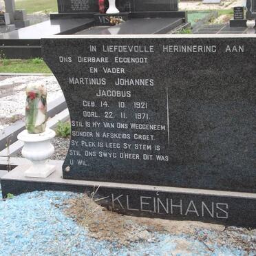 KLEINHANS Martinus Johannes Jacobus 1921-1971