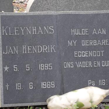 KLEYNHANS Jan Hendrik 1895-1969