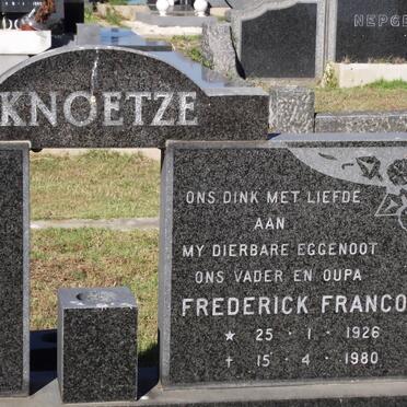 KNOETZE Frederick Francois 1926-1980
