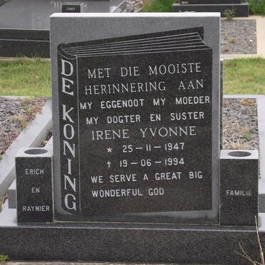 KONING Irene Yvonne, de 1947-1994