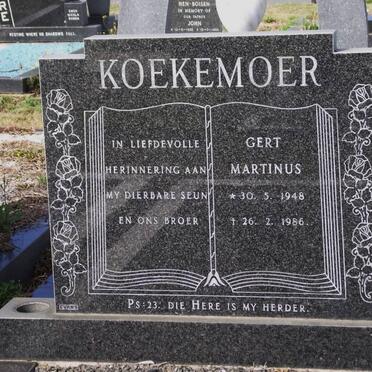 KOEKEMOER Gert Martinus 1948-1986
