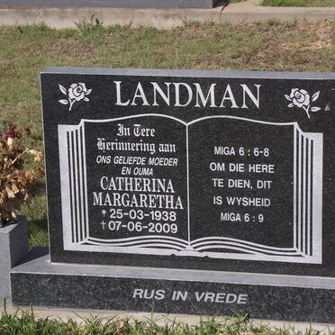 LANDMAN Catherina Margaretha 1938-2009