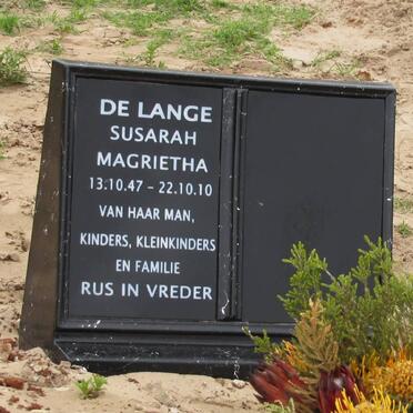 LANGE Susarah Magrietha, de 1947-2010