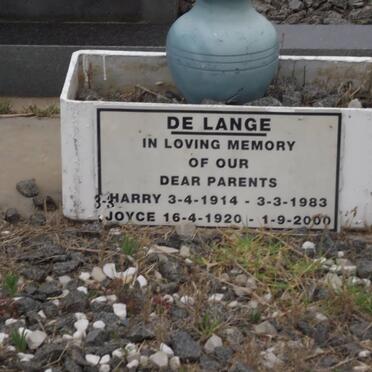 LANGE Harry, de 1914-1983 &amp; Joyce 1920-2000