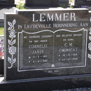 LEMMER Cornelius Janse 1915-1982 &amp; C.M. 1918-2008