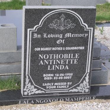 LINDA Nothobile Antinette 1920-2007