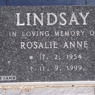LINDSAY Rosalie Anne 1954-1999