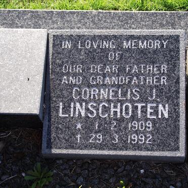 LINSCHOTEN Cornelis J. 1909-1992