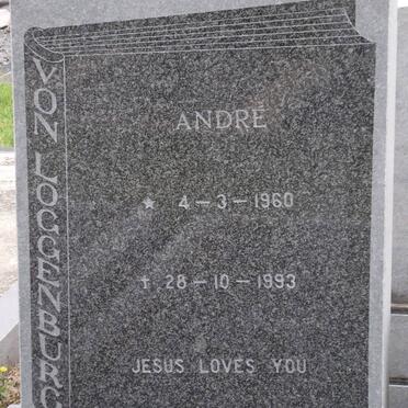 LOGGERENBURG Andre, von 1960-1993