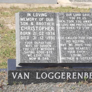 LOGGERENBERG Christopher, van 1974-1990