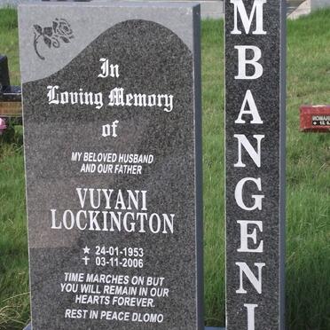 MBANGENI Vuyani Lockington 1953-2006