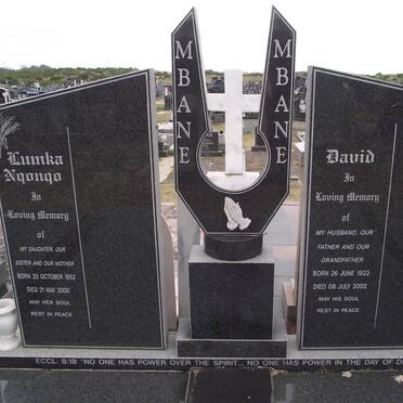 MBANE Lumka Nqonqo 1952-2000 :: MBANE Ngqayimbana David 1923-2002