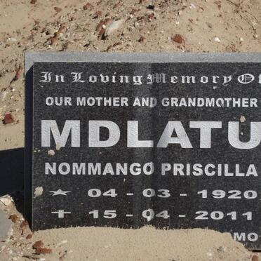 MDLATU Nommango Priscilla 1920-2011