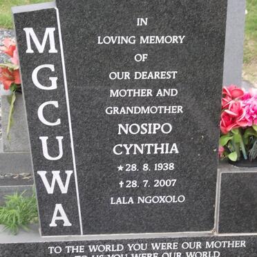 MGCUWA Nosipo Cynthia 1938-2007