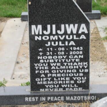 MJIJWA Nomvula Julia 1943-2008