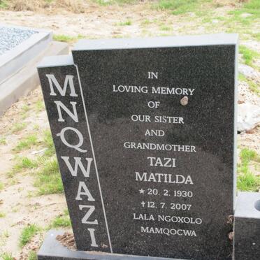 MNQWAZI Tazi Matilda 1930-2007