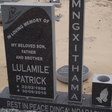 MNGXITHAMA Lulamile Patrick 1956-2010