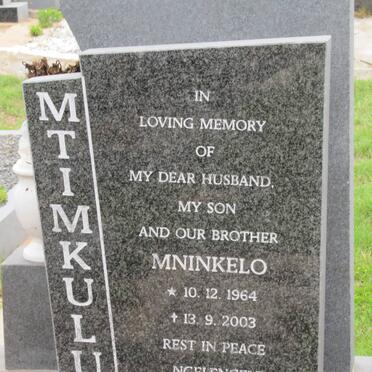 MTIMKULU Mninkelo 1964-2003