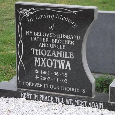 MXOTWA Thozamile 1961-2007