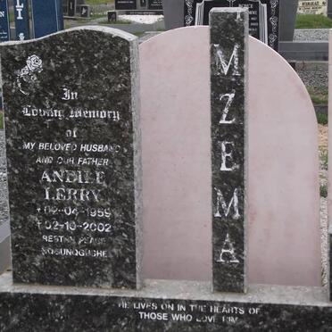 MZEMA Andile Lerry 1959-2002
