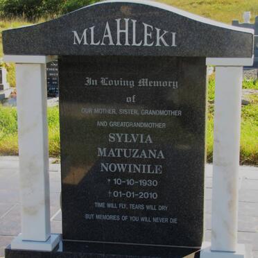 MLAHLEKI Sylvia Matuzana Nowinile 1930-2010