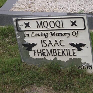 MQOQI Isaac Thembekile 1948--2006