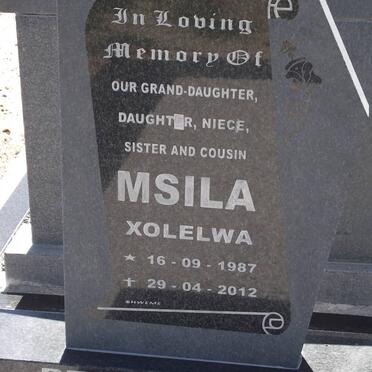 MSILA Xolelwa 1987-2012