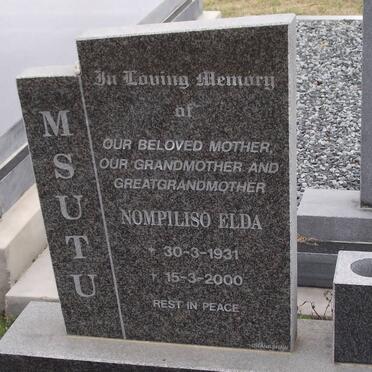 MSUTU Nompiliso Elda 1931-2000