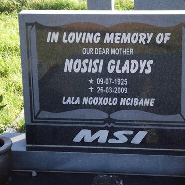 MSI Nosisi Gladys 1925-2009