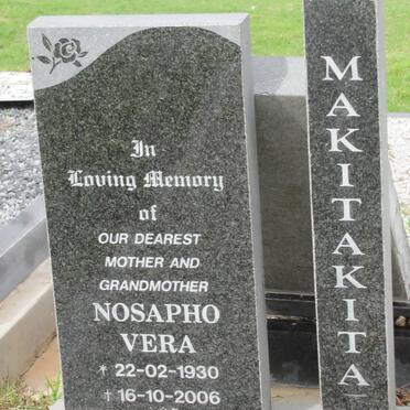MAKITAKITA Nosapho Vera 1930-2006