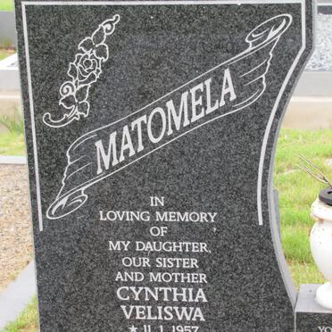 MATOMELA Cynthia Veliswa 1957-2003