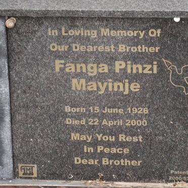 MAYINJE Fanga Pinzi 1926-2000