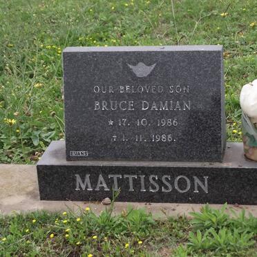 MATTISSON Bruce Damian 1986-1986