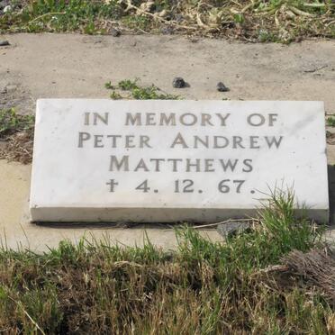 MATTHEWS Peter Andrew -1967