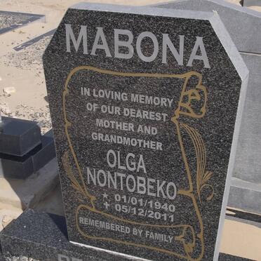 MABONA Olga Nontobeko 1940-2011