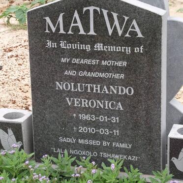 MATWA Noluthando Veronica 1963-2010