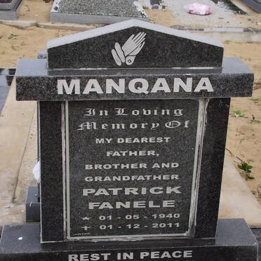 MANQANA Patrick Fanele 1940-2011